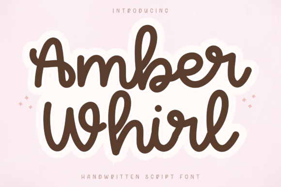 Amber Whirl: A Cozy Handwritten Font for Modern Creators