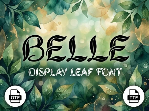 Belle: An Avant-Garde Display Typeface for Commanding Visuals