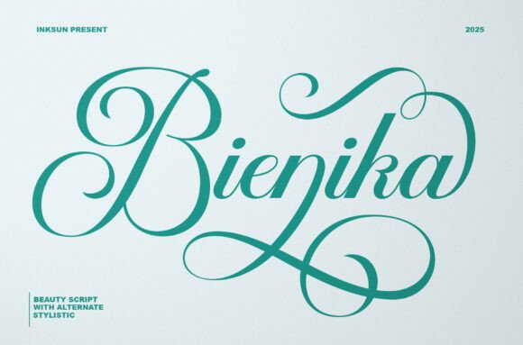 Bienika: The Script Typeface for Elegant Branding