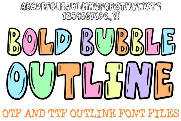 Bold Bubble Outline: A Display Font for Maximum Impact