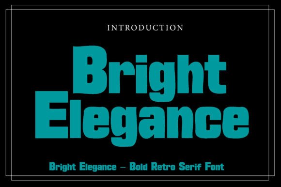 Bright Elegance: A Groovy Serif for Bold Branding