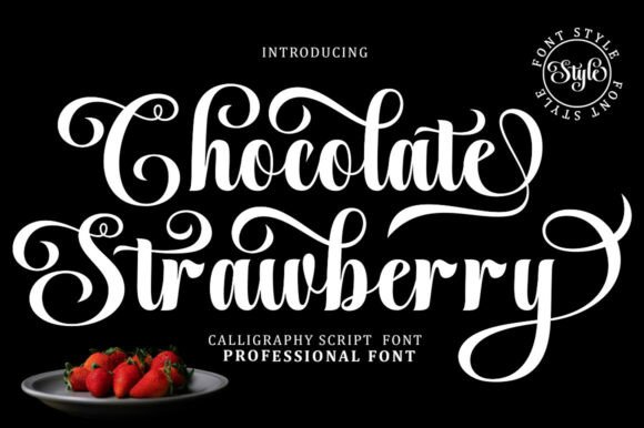 Chocolate Strawberry: The Elegant Calligraphy Font for Modern Design