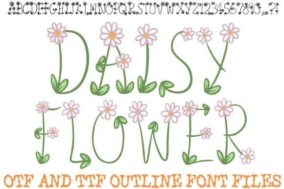 Daisy Flower Doodle Font: Infusing Whimsy into Design