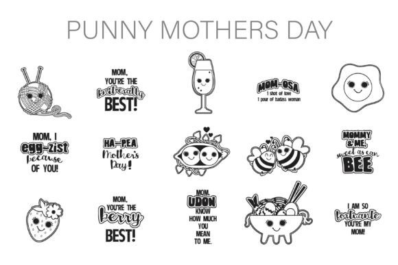 Designing Delight: The Whimsical Power of Punny Mother's Day Dingbats