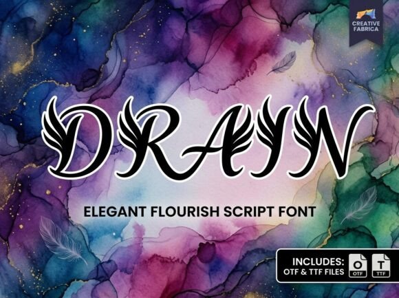 Drain: Elevate Your Visual Storytelling with Ethereal Typography