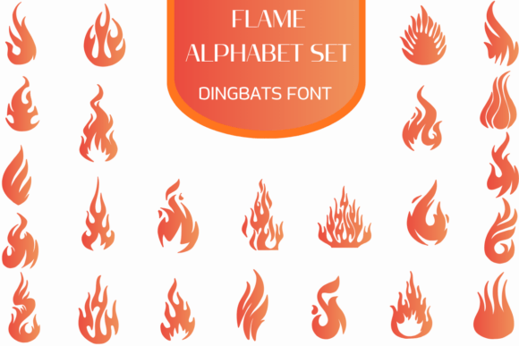 Flame Alphabet Set: Ignite Your Brand's Visual Impact