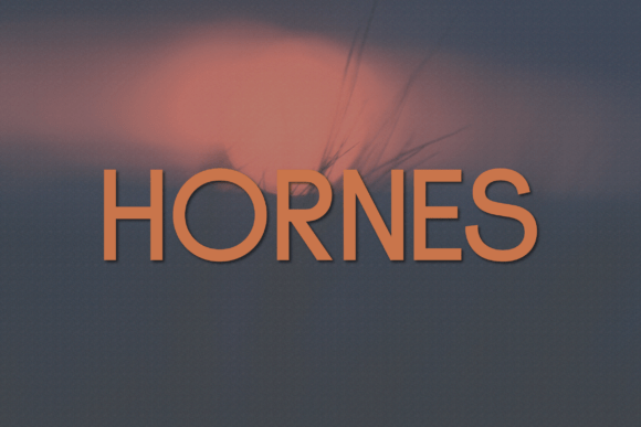 Hornes: A Modern Typeface for Clean Design
