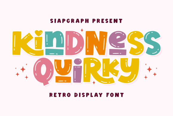 Kindness Quirky: A Retro Display Font for Modern Design