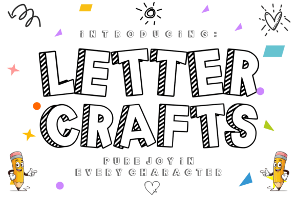 Letter Crafts: A Playful Font for Creative Design
