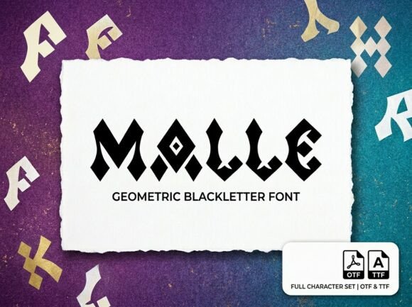 Malle: A Bold Display Font for Distinctive Design