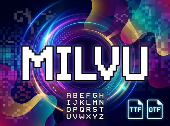Milvu: A Decorative Display Font for Bold Visuals