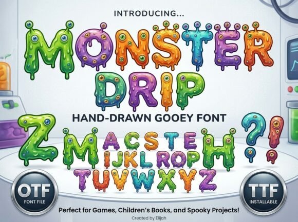 Monster Drip: Elevating Your Design with Playful Typography