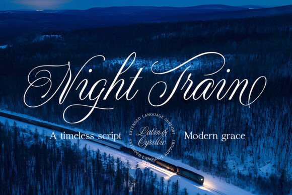 Night Train: Elevating Luxury Branding with Sophisticated Script