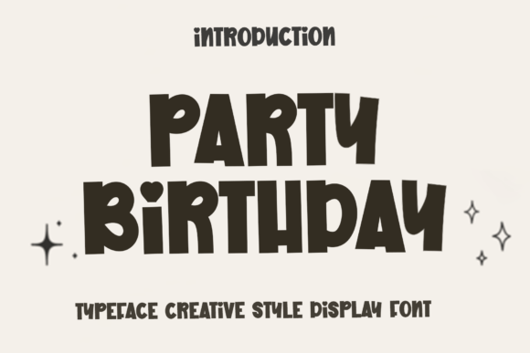Party Birthday Font: A Warm, Playful Asset for Modern Design