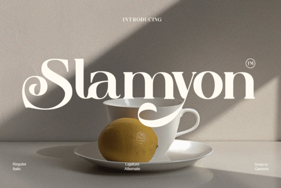 Slamyon: Elevate Your Design with Elegant Swash Serif Typography